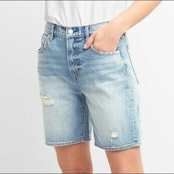 modest denim shorts